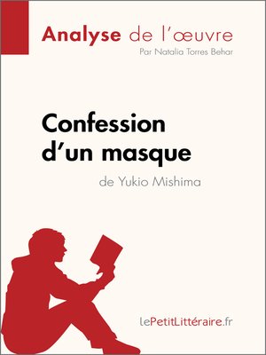 cover image of Confession d'un masque de Yukio Mishima (Analyse de l'oeuvre)